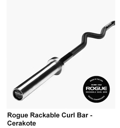 Rackable Curl Bar Cerakote