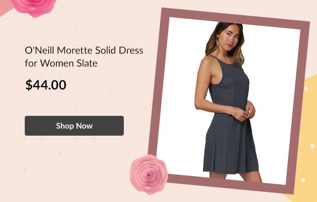 O'Neill Morette Solid Dress for Women Slate