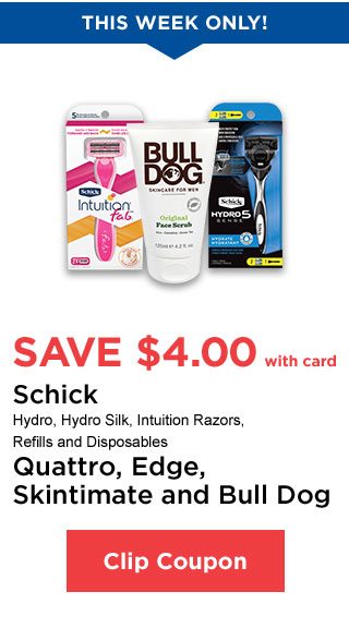 Schick - Clip Coupon