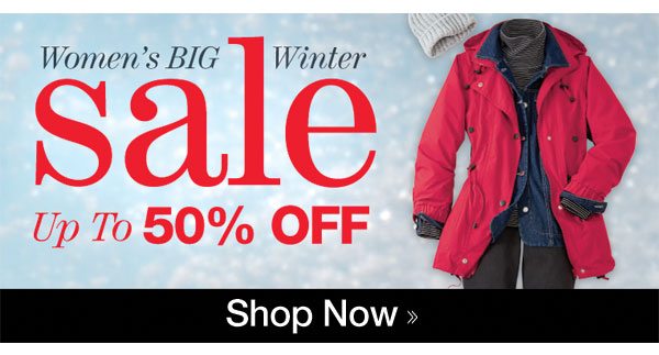 Women's Winter SALE up to 50% OFF!