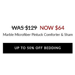 UP TO 50% OFF BEDDING