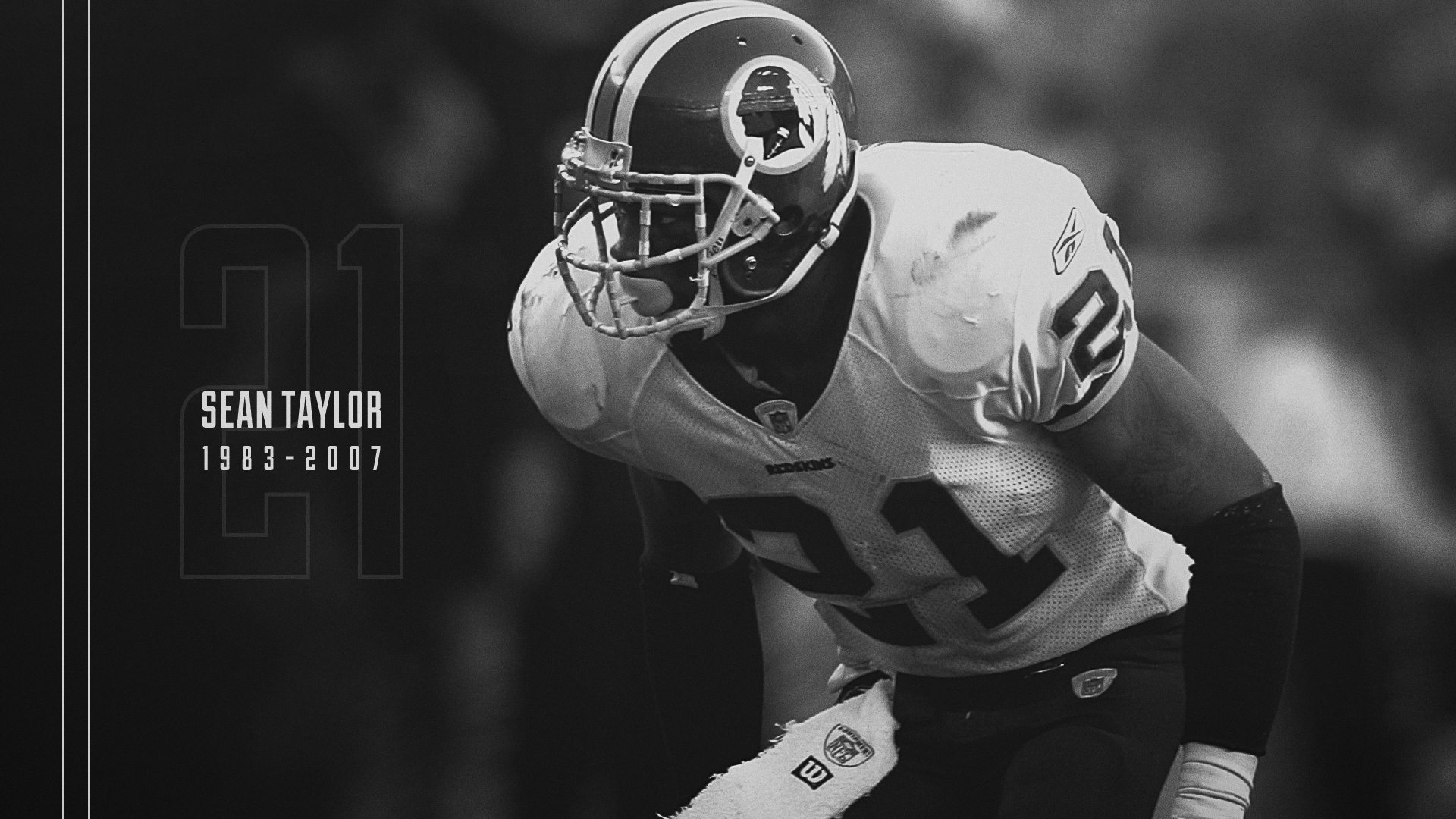 American Football Legends Poster Sean Taylor Black And, 53% OFF