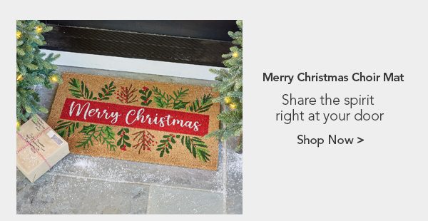 Merry Christmas Choir Mat Share the spirit right at your door Shop Now