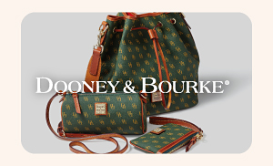 An image of Dooney & Bourke handbags and the logo.