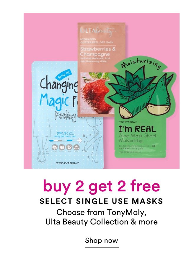 buy 2 get 2 free select single use masks