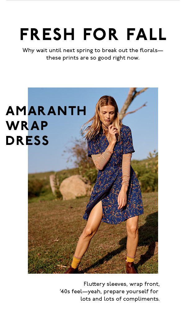 madewell amaranth wrap dress