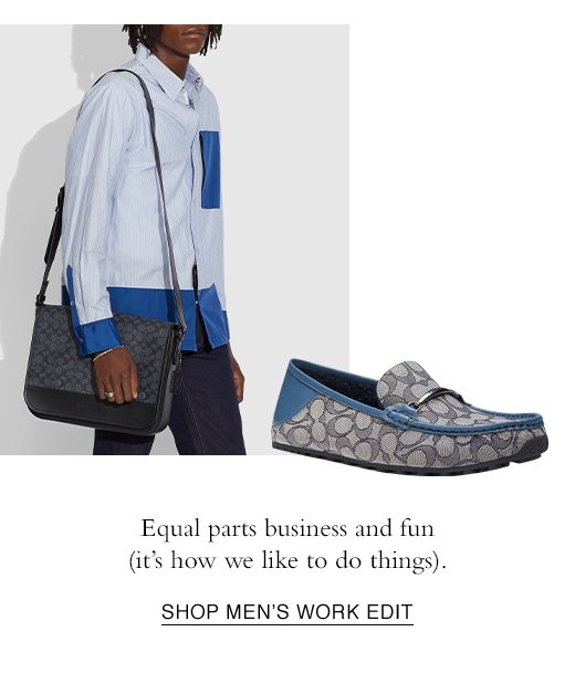 Equal parts business and fun (it's how we like to do things). SHOP MEN'S WORK EDIT