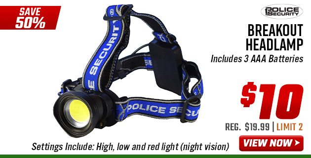 Police Security Breakout Headlamp