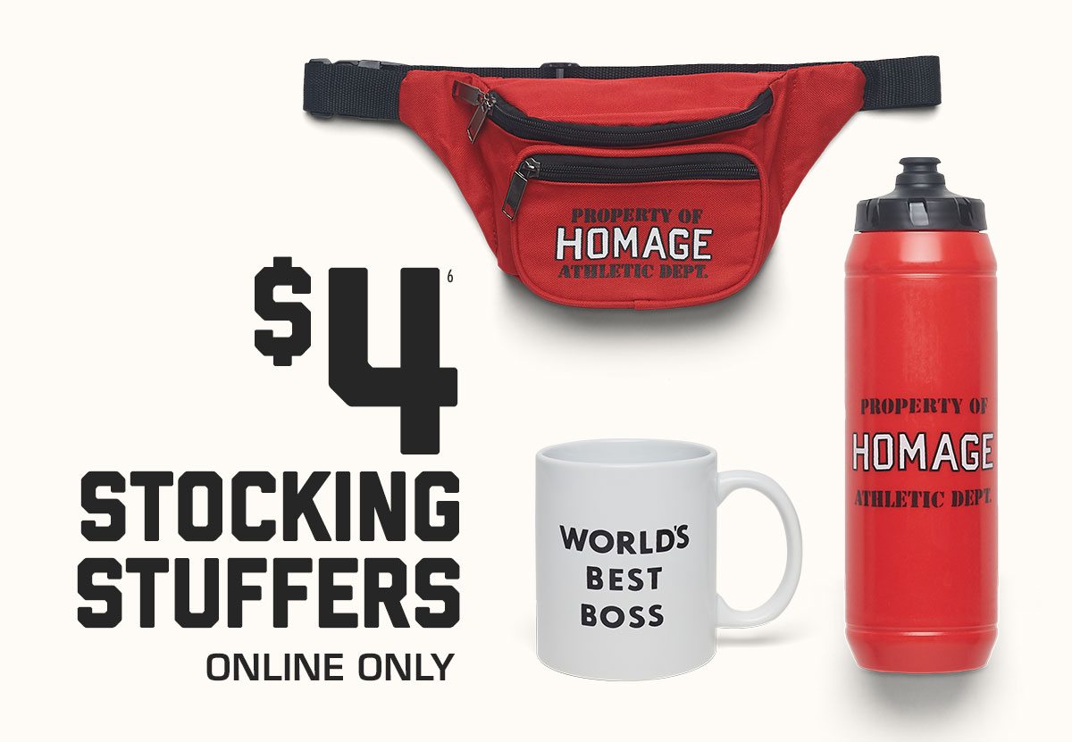 $4* Stocking Stuffers, online only.