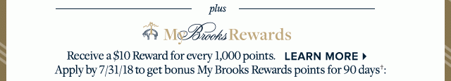 PLUS MY BROOKS REWARDS