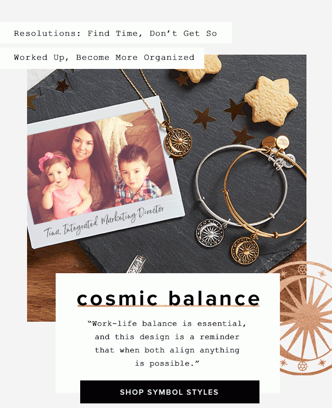 Wear the Cosmic Balance symbol to help you be more organized and find the time.