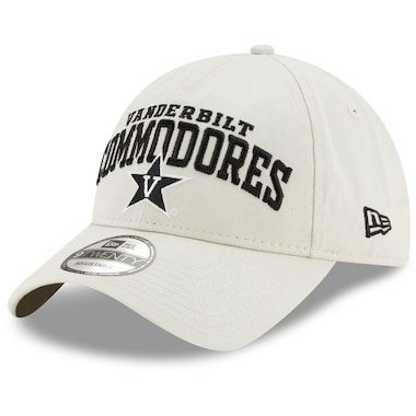 Vanderbilt Commodores New Era Arch Over Logo 9TWENTY Adjustable Hat - Cream