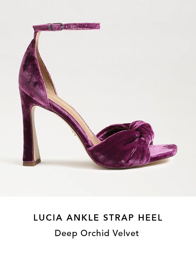 Lucia Ankle strap heel 