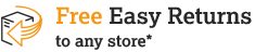 Easy Returns Free to any store*