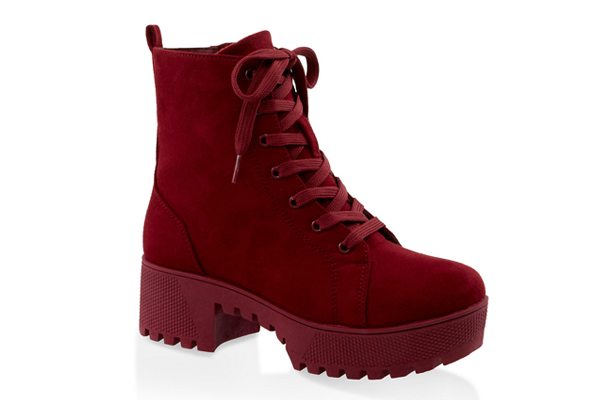 Lace Up Platform Combat Boots