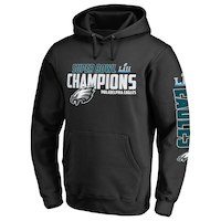 Men's Philadelphia Eagles NFL Pro Line by Fanatics Branded Black Super Bowl LII Champions Juke Pullover Hoodie