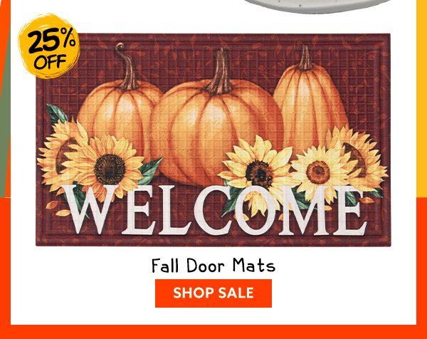 Fall door mats