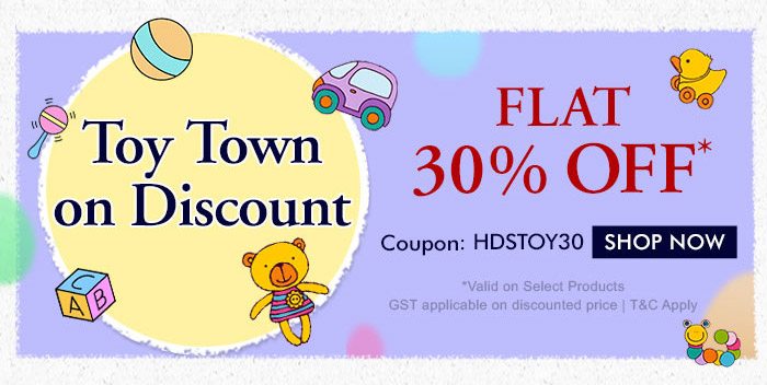 Toy Town on Discount Flat 30% OFF*