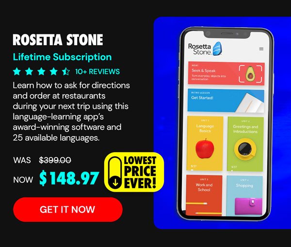 Rosetta Stone: Lifetime Subscription (All Languages)