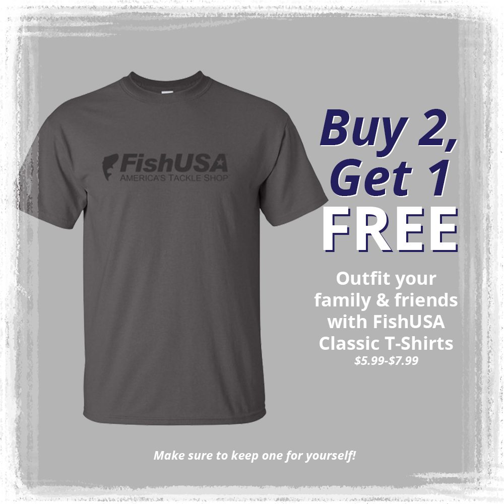 Buy 2, Get 1 FREE - Classic FishUSA T-Shirts