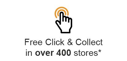 Free click & collect in over 400 stores*
