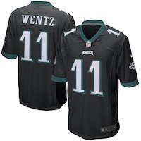 Men's Philadelphia Eagles Carson Wentz Nike Black Game Jersey