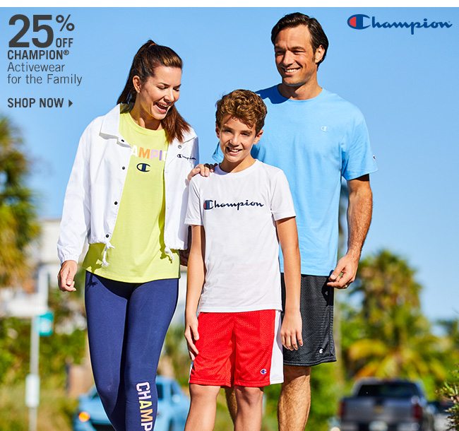 Shop 25% Off Champion Activewear for the Family
