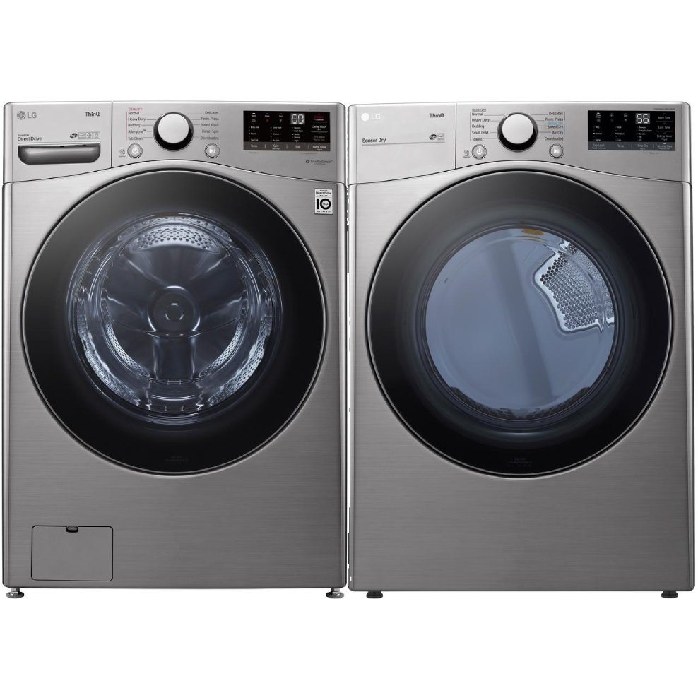 LG Graphite Steel Washer and Dryer Pair - 3600