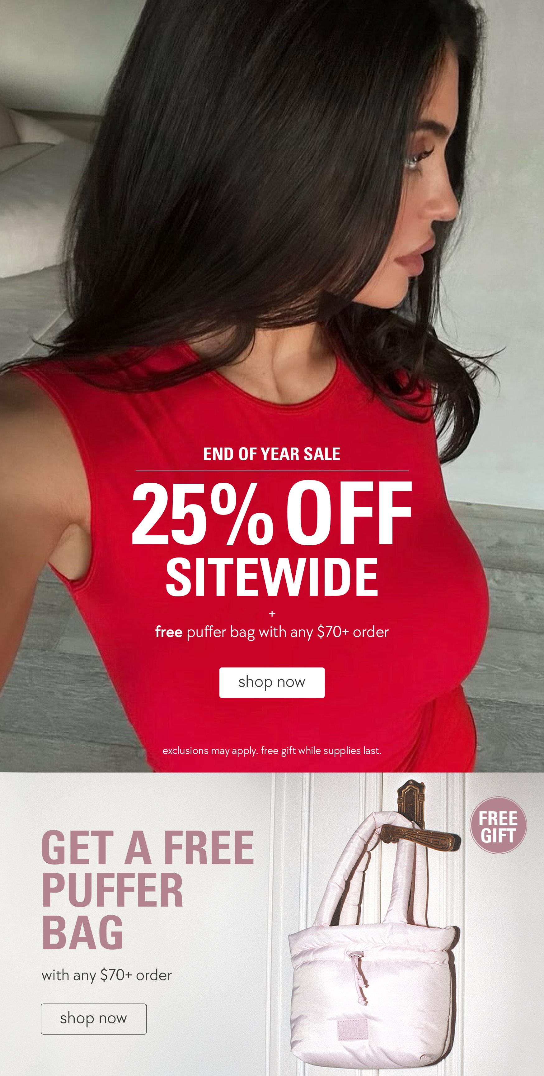 25% off sitewide. shop now