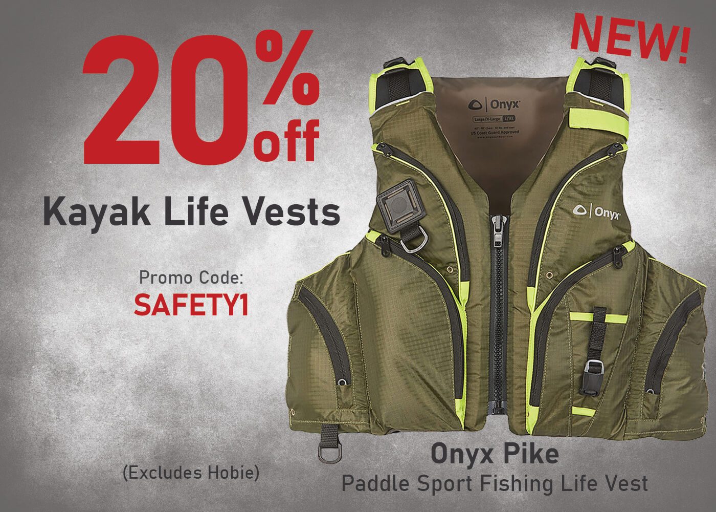 Save 20% on Kayak Life Vests