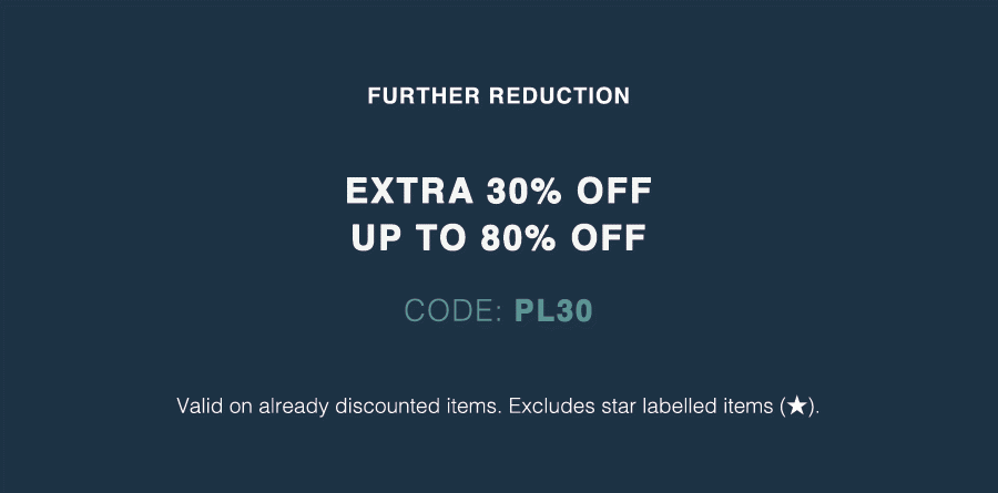 Extra 30% off Sale Items!