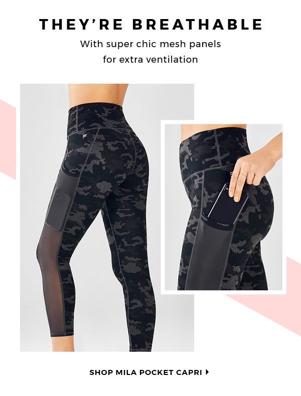 mila pocket capri leggings
