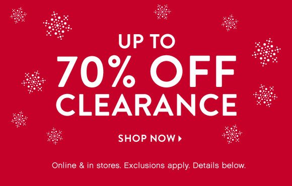 Shop Now - Up to 70% off Clearance