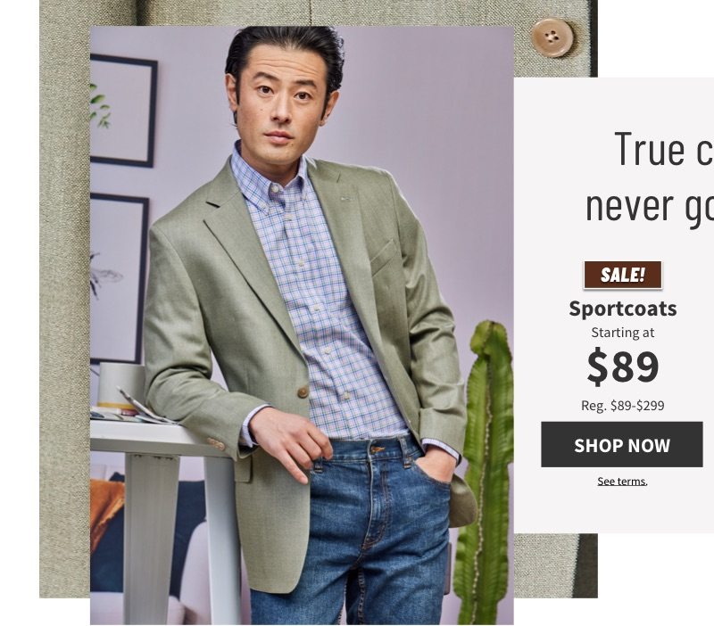Sportcoats Starting at $89 - Shop Now