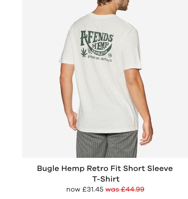 Afends Bugle Hemp Retro Fit Short Sleeve T-Shirt