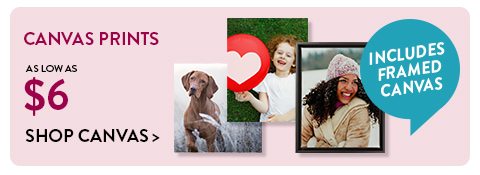 CANVAS PRINTS AS LOW AS $6 | Shop Canvas