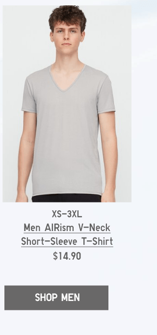 PDP2 - MEN AIRISM V-NECK SHORT-SLEEVE T-SHIRT