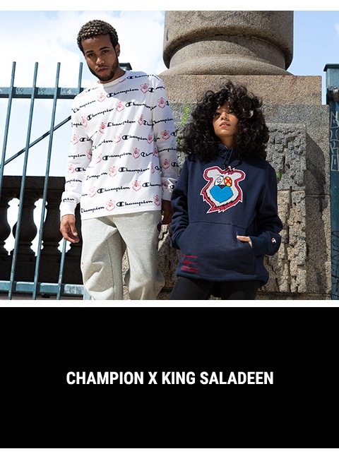 king saladeen x champion hoodie