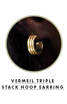 Gold Vermeil Hoop Earring