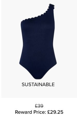 TEIKO ONE-SHOULDER SWIMSUIT WITH RECYCLED POLYESTER 