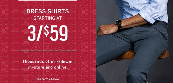 DRESS SHIRTS 2/$39