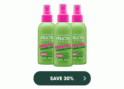 GARNIER FRUCTIS STYLE - MEGA FULL - SAVE 30 PERCENT >