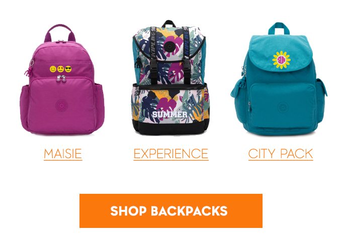 Maisie. Experience. City Pack. SHOP BACKPACKS