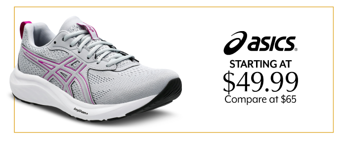 Starting at $49.99 Asics