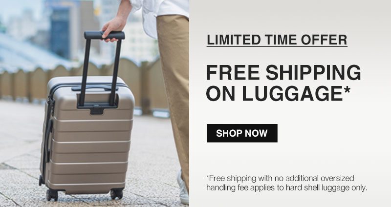 Get Free Shipping On Luggage for a limited time