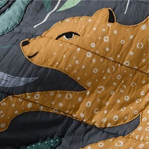 midnight marrakech tiger voile quilt