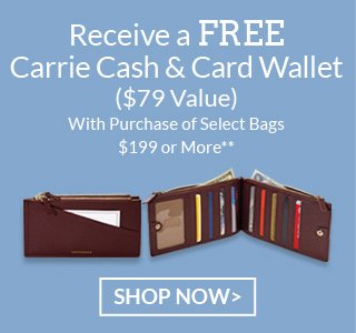 FREE Women's Wallet with Purchase of Select Bags!