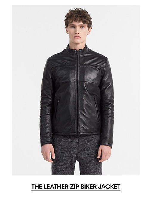 The Leather Zip Biker Jacket