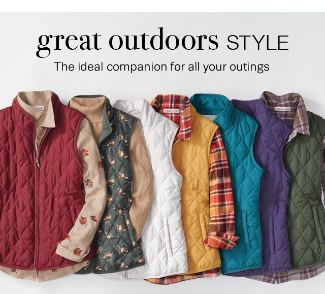 Great outdoors style - The ideal companion for all your outings