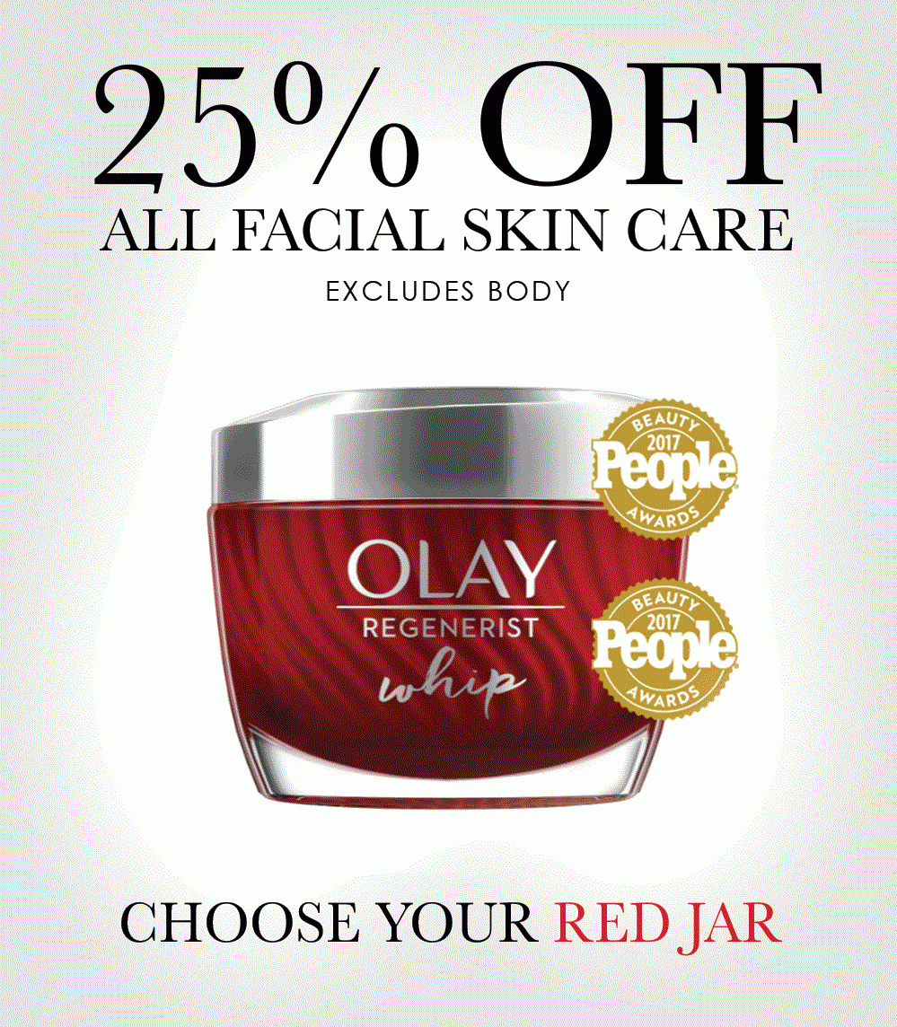 25% Off All Facial Skincare!